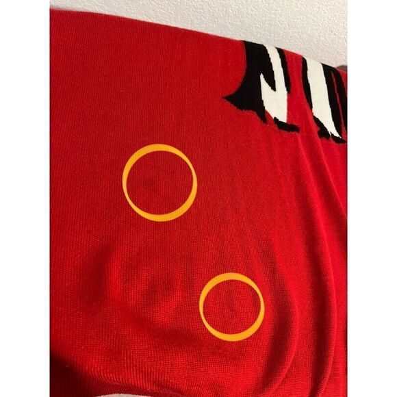 Tommy Hilfiger Penguin Novelty Print Lightweight Crew Neck Sweater Large Red - Picture 10 of 12